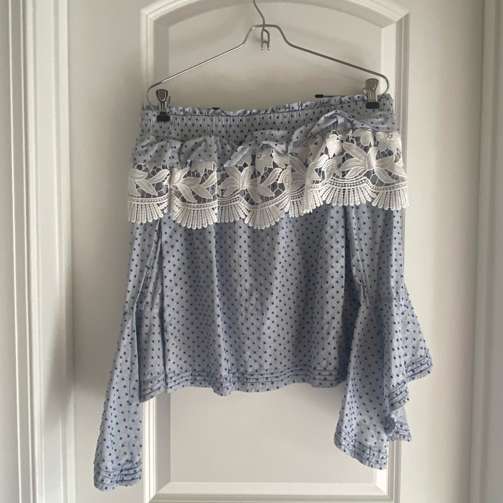 Cute off shoulder boho top